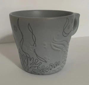 Starbucks 2016 Coffee Mug Cup 12oz Embossed Mermaid Siren Tail Anniversary - Picture 1 of 6
