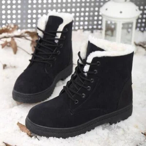 Women Boots Snow Plush Women Shoes Platform Boots for Women Fashion Keep Warm - Picture 1 of 29