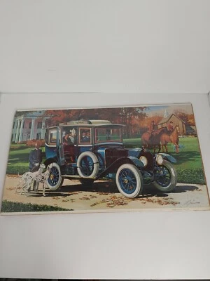 1978 W J Sims Lithograph Print  The Crawford Collection #4 1913 Alco Car - Image 1 of 4