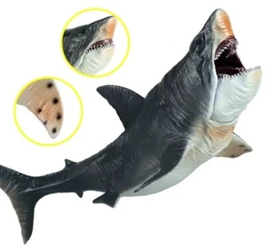 MEGALODON Shark Toy Action Figure 10" Small Animal Figurine Doll Gift for Kids - Picture 1 of 2