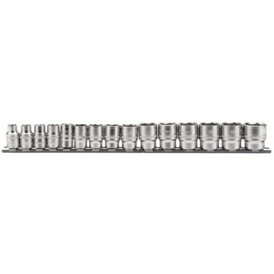Draper 16492 Expert Metric Socket Set on a Metal Rail 3/8" Sq. Dr. 15 Piece - Image 1 of 2