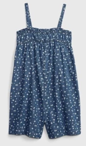 NWOT Gap Kids Girls Denim Rompers Shorts with Washwell  Size 12 / XL - Picture 1 of 7