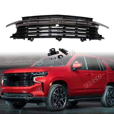 Front Mesh Grille Fits 2021 2022 2023 2024 Chevrolet Tahoe / Suburban Foto 1 de 4