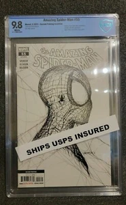 VERSICHERT! Amazing Spiderman #55 9.8! Webhead Abdeckung 1:50 weiß 2. No Way Home - Bild 1 von 4
