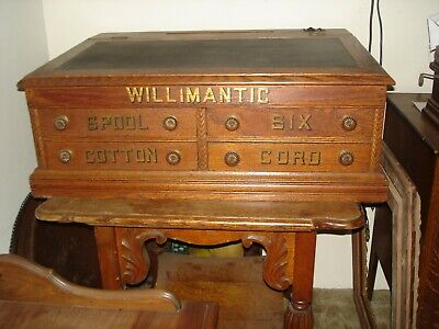 Antique Willimatic Like Clark's Thread Cabinet Desk Register - EX. • 750$