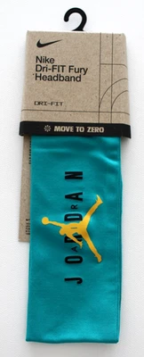 Nike Jordan Fury Headband Adult New Emerald/Taxi/Black - Image 1 of 3