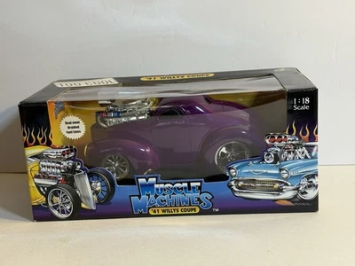 ‘41 1941 Willys Coupe Muscle Machines 1:18 (Purple) NIB - Image 1 of 4