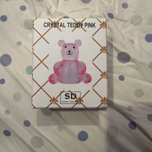 Simon Designs Pink Crystal Teddy Bear Collectible New in Box - Picture 1 of 2