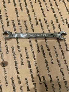 Herramientas Snap-On RXFS1618B 6Pt SAE 1/2"-9/16" Flanco Dr. Llave de tuerca acampanada de doble extremo - Imagen 1 de 8