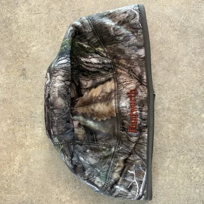 Huntworth Reversible Beanie Hat Mossy Oak Camo/Hunters Orange Pattern OSFA - Image 1 of 4