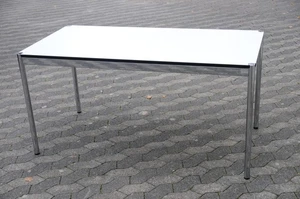 USM Haller Tisch Schreibtisch perlgrau 2m x 1m 200cm x 100cm - Bild 1 von 3