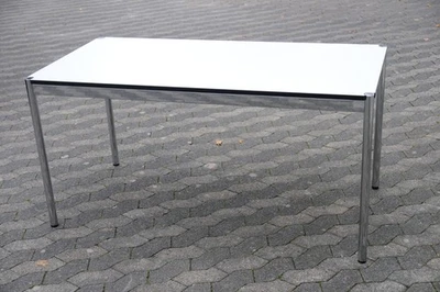USM Haller Tisch Schreibtisch perlgrau 2m x 1m 200cm x 100cm - Bild 1 von 3