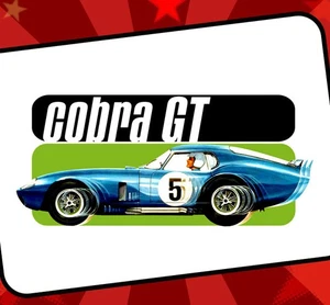 Cobra GT Race Car Vintage Roadrace T-Shirt 1960s Racing 100% Cotton SIZES M-3X - Bild 1 von 2