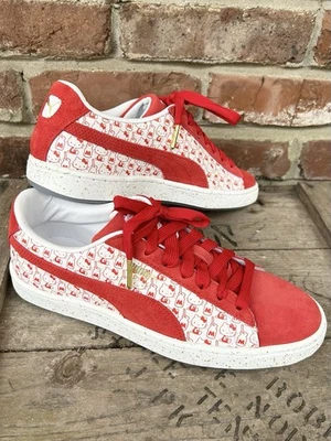 Puma x Hello Kitty Suede Classic Sneakers Shoes Red White Retro Women’s 8.5 NWOB - Image 1 of 4