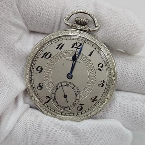Vintage 1920s Hamilton 12s/17j Grade 912 14K GF Pocket Mechanical Watch RUNS - Picture 1 of 12
