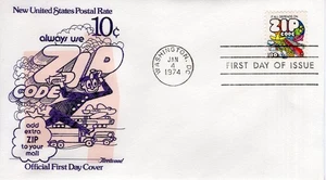 NEW U.S. POSTAL RATE - 10 CENT - ADD ZIP CODE TO MAIL  - 1974 - FW162 - Picture 1 of 1