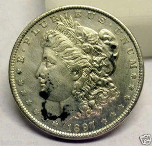 1897 MORGAN SILVER DOLLAR BRILLIANT UNCIRCULATED - Picture 1 of 2