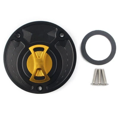 Fuel Gas Tank Cap Cover For Yamaha R6 R1 FZ1 FZ6 VMAX MT01 FZ16 YZF R15 Gold Foto 1 de 4