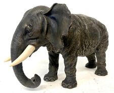 Antique Austrian Cold Painted Bronze Elephant Of Large Proportions