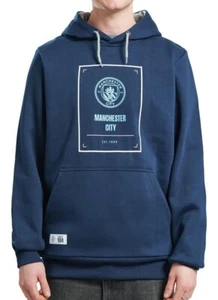 Manchester City Football Hoodie Mens MEDIUM Official Fleece Hooded Top MCH8 - Picture 1 of 8
