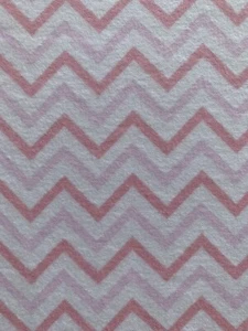 Pink Chevron 35" X 43" Flannel fabric Joann fabrics - Picture 1 of 3