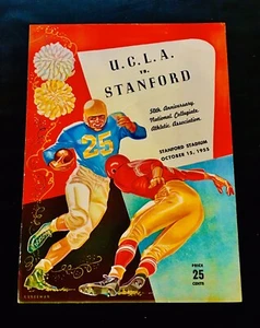 1955 UCLA vs. STANFORD Football Program JOHN BRODIE ๐ - Picture 1 of 4
