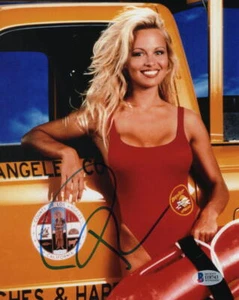 PAMELA ANDERSON SIGNIERTES AUTOGRAMM 8X10 FOTO - SEXY CJ PARKER BAYWATCH MIT BECKETT - Bild 1 von 1