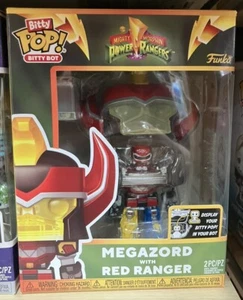 Mighty Power Rangers Megazord w/ Red Ranger Funko Bitty Pop! Bitty Bot 2Pcs New - Picture 1 of 6
