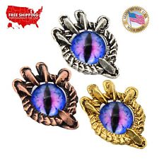 Creative Pewter Designs Dragon Claw Purple Eye Necklace & Pendant, G019PUR