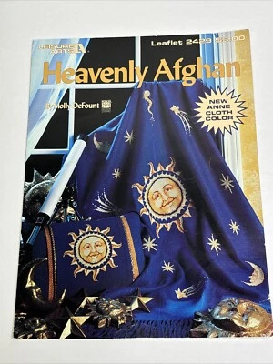 Leisure Arts Heavenly Afghan for Anne Cloth Leaflet 2429 Cross Stitch Pattern - Image 1 of 4