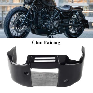 Alerón de carenado de barbilla inferior delantero negro 1 pieza para Harley Nightster RH975 2022-2023 - Imagen 1 de 9