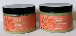 2-Bath & Body Works ~ Aromatherapy ORANGE GINGER Pumice Scrub 11.5oz - Picture 1 of 2