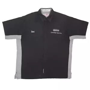 RED KAP Worker Shirt Black Short Sleeve Mens XL - Picture 1 of 6