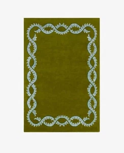 Handwoven Rug Climbing Vine Olive Rugs Nordic Knots Rugs Unique Collection Opens - Picture 1 of 5