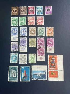 ISRAEL  26 STAMPS 1960-1962, 6 MNH,20 Used,VF, See Photos - Image 1 of 4