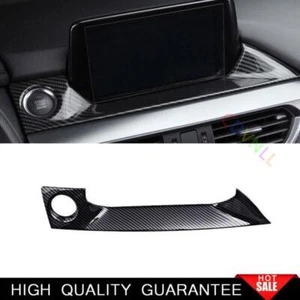For Mazda 6 Atenza 2017-2019 Carbon Fiber Central Console Navigation Panel Trim - Picture 1 of 7