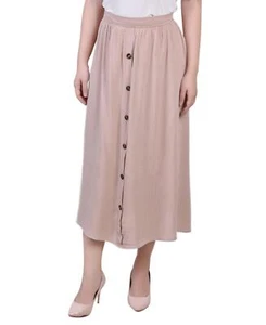 Ny Collection Womens Petite Midi Length A-Line Skirts PGWK4771 PL - Picture 1 of 5