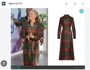 NWT Polo Ralph Lauren red plaid casual long-sleeve dress women size 10 SOLD OUT - Picture 1 of 5
