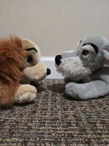 Vintage Disney Lady And The Tramp Plüsch mit Metalletiketten - Set - beide Plüschtiere - Bild 1 von 14