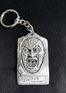 Pewter Silver Freddy Krueger Nightmare on Elm Street Horror Movie Keychain E - Picture 1 of 2
