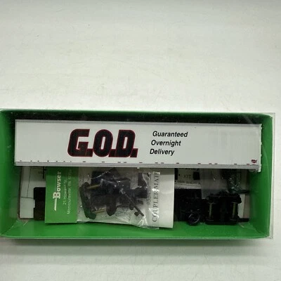 HO Bowser 53' RoadRailer Smooth Wall G.O.D. GOD 3-5012 Trailer Semi Rare Deliver - Image 1 of 4