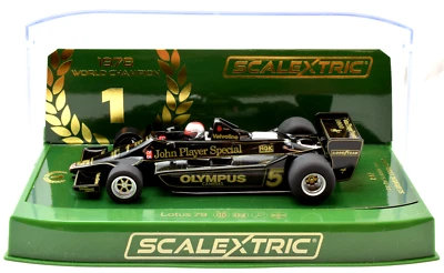 Scalextric "JPS" Lotus 79 - Mario Andretti - '78 World Champ 1/32 Slot Car C4494 - Image 1 of 3