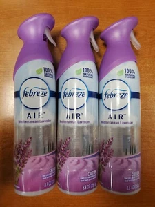3 Cans: Febreze Air Mediterranean Lavender Air Freshener Spray 8.8 oz. ea. 4C - Picture 1 of 2
