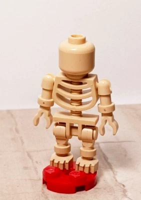 LEGO Esqueleto Niño Piernas Medianas BRONCEADO Brazos Movibles Hueso Figura Color Único Halloween Foto 1 de 2