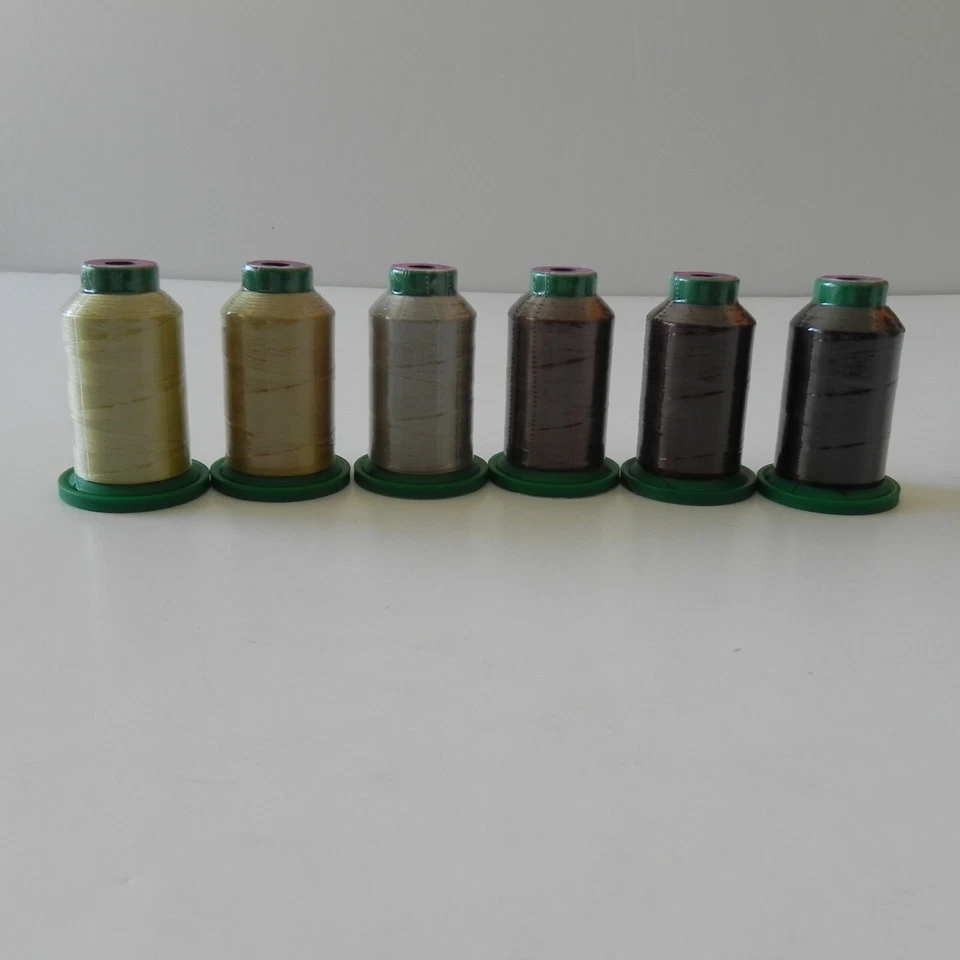 Amann Isacord 40 100% Polyester Lot of 6 Brown Shades 1000M - Image 1 of 4