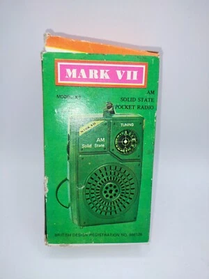 Mark 8 Solid State Am Pocket Radio New In Box Model K9 - Image 1 of 4