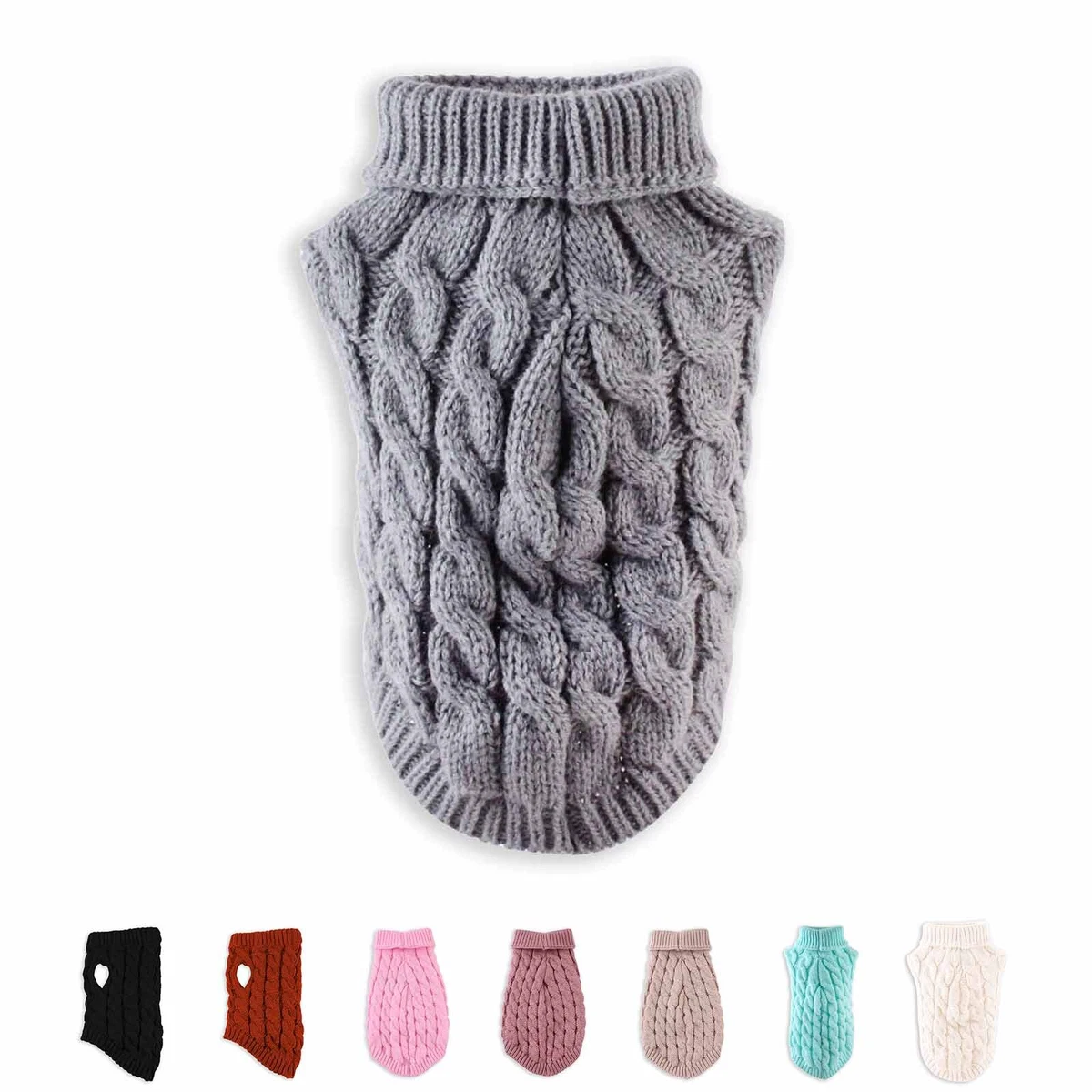 Winterpullover Für Hunde – Größe S/M, Grau, Weich & Warm, Waschbar