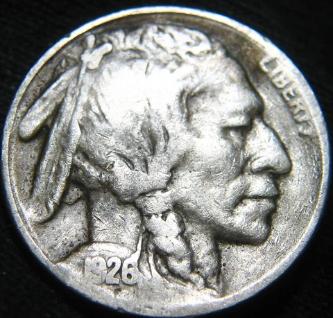 Scarce KEY DATE VG+ 1926-S BUFFALO NICKEL 5¢ Lowest Mintage Buff FREE S&H JT24SN Cover