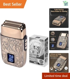 Professional Electric Razor for Men - Close Shave with Titanium Blades & Trimmer - Picture 1 of 8
