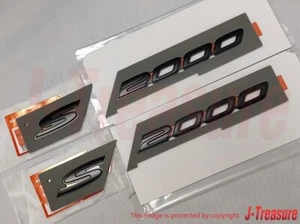 HONDA S2000 AP2 2008-2009 Genuine Fender Side Black Emblem Badge RH & LH Set OEM - Picture 1 of 11